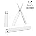 Creative Panda Scissors Hand-Cut Paper Scissors Student Cartoon Scissors Children Folding Safety Scissors Travel Portable Scissors (Panda)