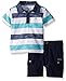 Calvin Klein Baby-Boys Stripes Jersey Polo Shirt and Twill Shorts