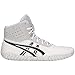 ASICS Men's Aggressor 4 Wrestling Shoes, White/Black, Size 9