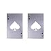 XIDAJE Bottle Opener, 6 Pcs Stainless Steel Credit Card Size Casino Bottle Opener for Your Wallet