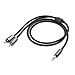 Cable Matters 3.5mm to RCA Cable (Aux to RCA Adapter Cable) in Black 3 Feet