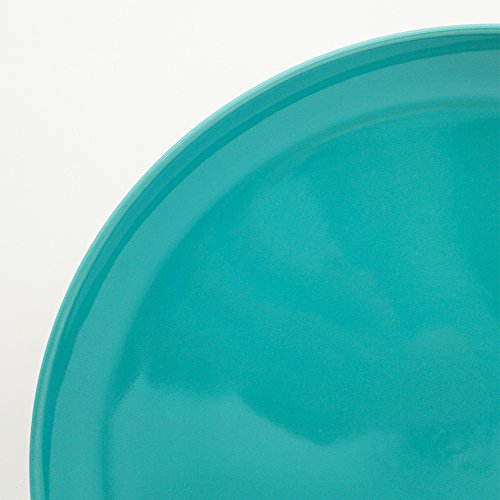 Warebest Stoneware Dinner Plate Set of 4 (10.5", 4-Piece),Porcelain Tableware Teal Blue Ceramic Dishes Set