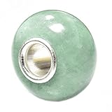 Natural Aventurine Sterling Silver Core European Bead Charm