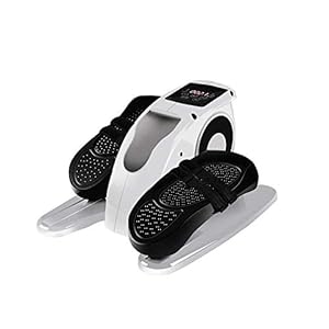 KOSGK Desk Elliptical with Built in Display Monitor and Remote Control, Easy Assembly, Adjustable Resistance, Quiet & Compact,Electric Elliptical Machine Trainer