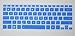 Silicone Keyboard Cover Protect Skin for Asus VivoBook UX21E Q200E X201E S200E X202E UX21A F202E K200MA F200LA X200CA X200MA Taichi 21 TX201L X205 E202SA E200HA (Blue)