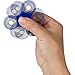Blue Fidget Spinner with hybrid ceramic ball bearings for a smooth, quiet spin that doesn't stop. Perfect for people with ADD, ADHD, anxiety, sensory processing disorder or any fidgeting.