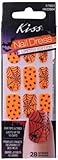 Kiss Nail Dress Orange Spider Nails