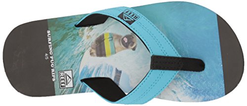 Reef Boys' Grom Photos Sandal, Surfing Pug, 3-4 Medium US Toddler