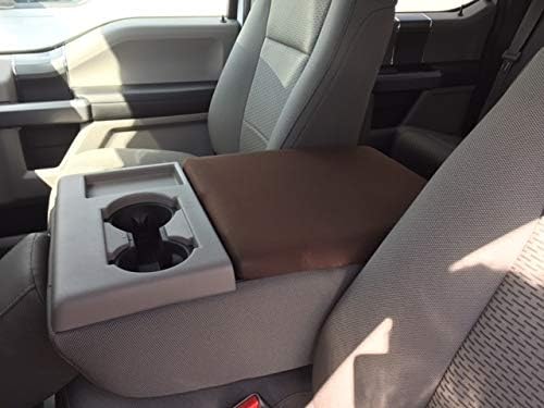 Amazon Com Auto Console Covers Fits The Ford F 150 2015 2021 Center Console Armrest Cover Waterproof Neoprene Fabric Brown Automotive