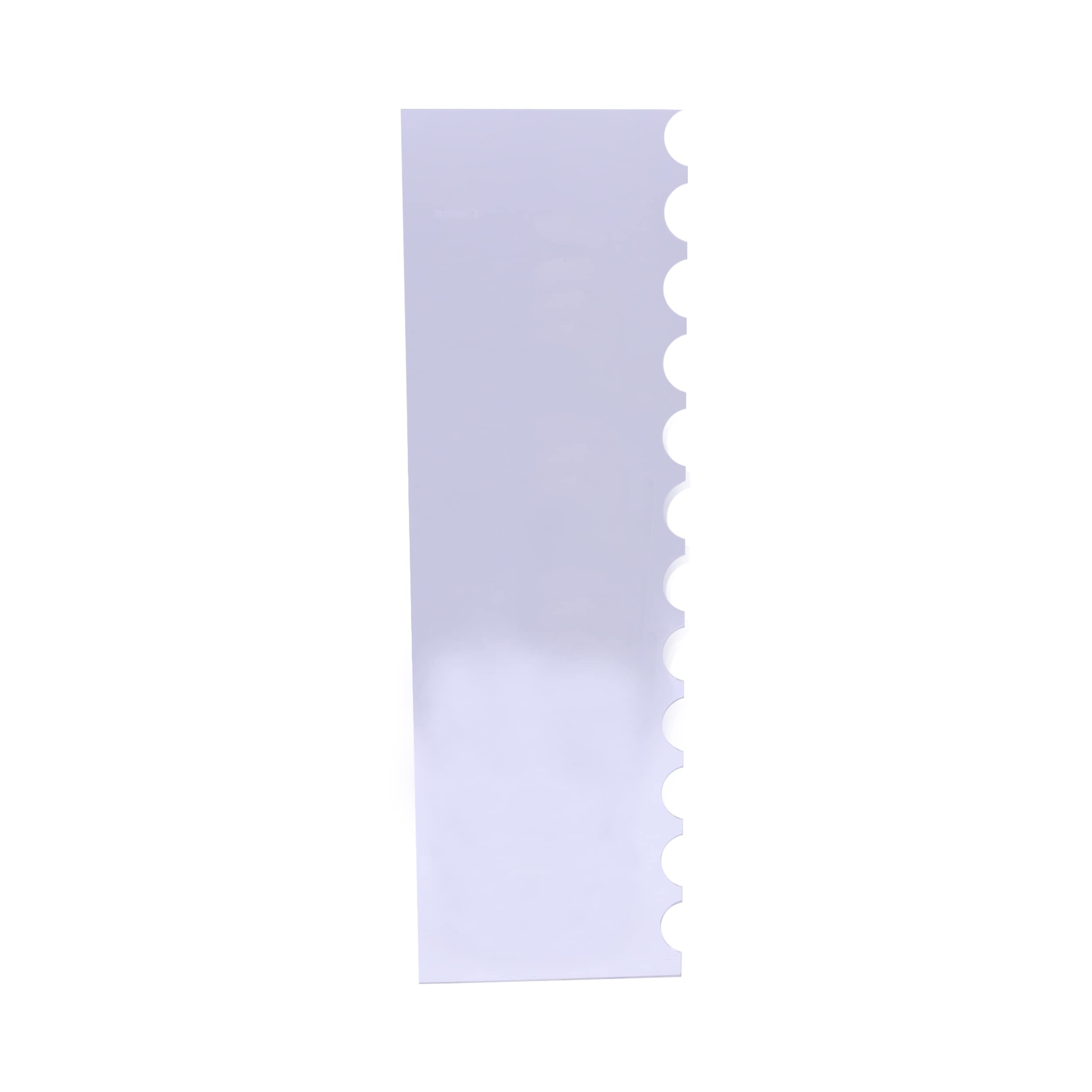 PME PS64 Scallop Edge Side Scraper for Cake Decorating-10 inches, Transparent