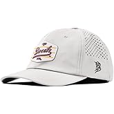 Branded Bills Officially Licensed x Arizona State Sun Devils Performance Dad Hat Collection ASU Devils White PVC