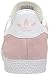 adidas Originals Unisex-Child Gazelle Sneaker, Icey Pink/White/Gold Metallic, 2