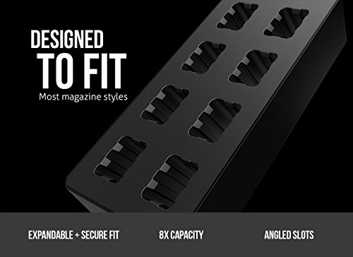 Vaultek Modular Magazine Rack (8) Slot Non-Absorbent Foam Ammunition Storage (MX Series Magazine Rac - //coolthings.us