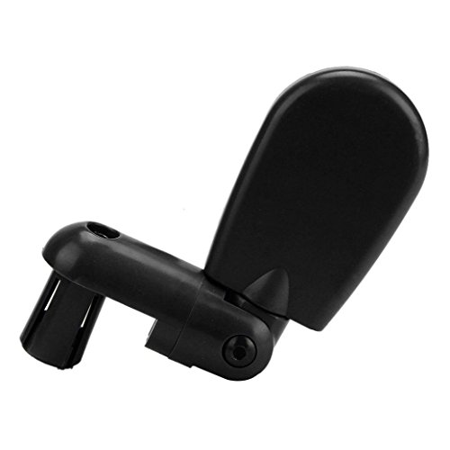 Witspace Bicycle Universal Rotatable Rearview Mirror Bike Flexible Handlebar Mirror (Black)