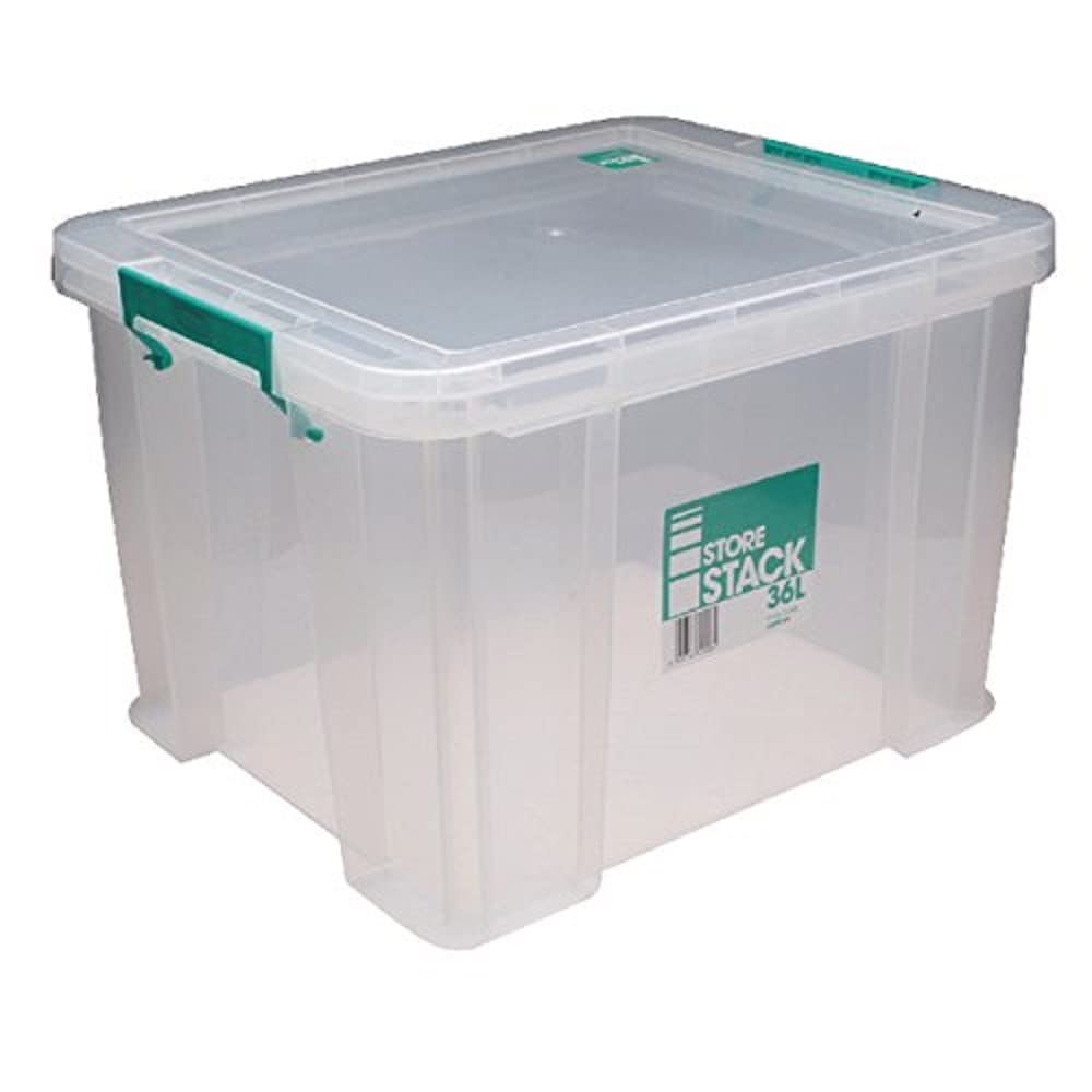 StoreStack 36 Litre Storage Box W480xD380xH320mm Clear RB90124