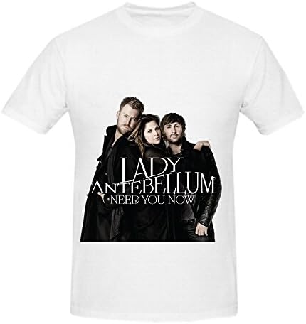 Lady Antebellum Need You Now 80s Mens O Neck Graphic T Shirt White
