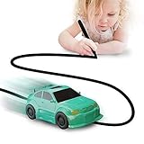 Nylea Magic Vehicles Inductive Truck [Follows Black Line] Magic Toy Car for Kids & Children - Best Toddler Toys MINI Magic Pen Inductive Fangle Kids Car Follow (Green Car)