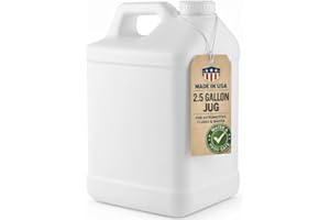 kitchentoolz 2.5 Gallon Water Jug – Heavy-Duty HDPE Carboy for Automotive Used Oil & Liquid Storage – 10 Quart Mixing Contain