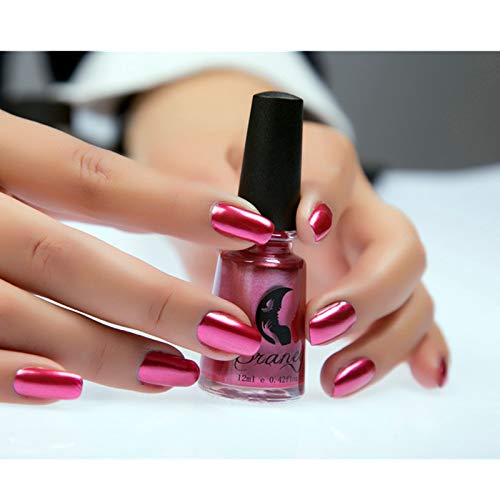 Nail Polish,Mirror Nail Polish Plating Silver Paste Metal Color Stainless Steel Red,Professional, Nail Art Accessories,