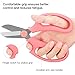 Housolution Floral Shears, Premium Steel Garden Pruning Shears Floral Fruits Leaf Scissors Hand Pruner Snip Trimming Tool for Gardening Flower Arrangement, Pinkthumb 3