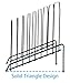 DESIGNA 4 Pack Metal Incline Sorter Vertical File Holder, Storage Organizer Folder Mail Magazine Letter Paper Book Filing Organization Display Rack Dividers,8 Compart,Black