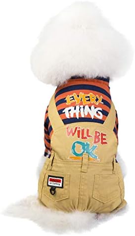 Koojawind Pet Clothing Pet Supplies Jumpsuit Cute Fashion T-Shirt Pet Dog Cat Clothes Autumn Winter Dog Pajamas Puppy Hoodie Dog Apparel