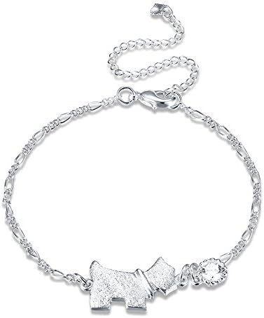 DazzlingShine High Polished 925 Sterling Silver Anklet Beach Chain Anklets Bracelet