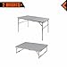 KingCamp Aluminum Alloy 3-Fold Camp Table with Carry Bag Adjustable Height Light Weight Collapsible Foldable Portable Sturdy Compact Storage for Camping, Outdoor, Picnic, Vacation, Call Out Lengththumb 3