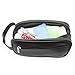 Mister Bag Leather Toiletry Bag Travel Toiletries Bag, Black
