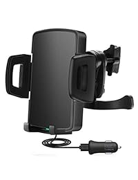 Cargador inalámbrico LIVITIPI Soporte para teléfono con ventilación para montaje en automóvil, Qi Certified, 7.5W Compatible con iPhone Xs Max   X   Xs   Xr   8 8 Plus, carga inalámbrica rápida de 10W para Galaxy S10   S10 Plus   S9   S8   Note 9   Note 8