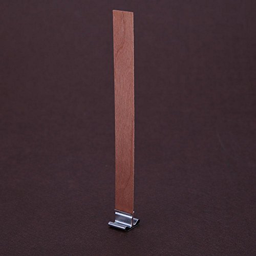 Wick Clip Metal Stand, 50pcs Wood Candle Wicks Clips for Candle Making Supplies