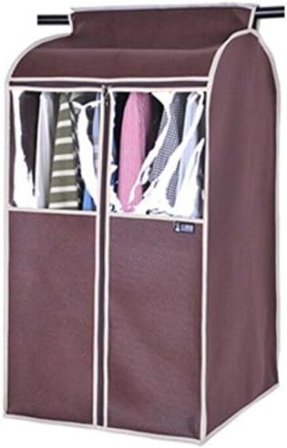 Clothes dust cover three-dimensional thickened dust shield clothing dust bag transparent hanging bag down jacket hanging pocket-C 45x56x85cm(18x22x33inch)