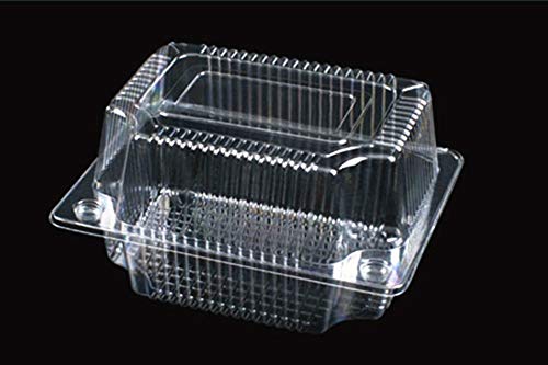 FidgetFidget Food Take Out Clamshell Container Cupcake Cookie S-10 50 BOPS Plastic 6" Pizza