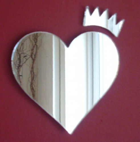Super Cool Creations Heart & Crown Mirror - 40cm x 37cm