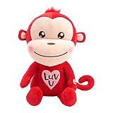 Hallmark Luv Monkey Plush Stuffed Animal with Sound, Valentine's Day
