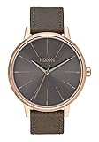 Nixon Women's A1082214-00 Kensington Grey Watch With Leather Band