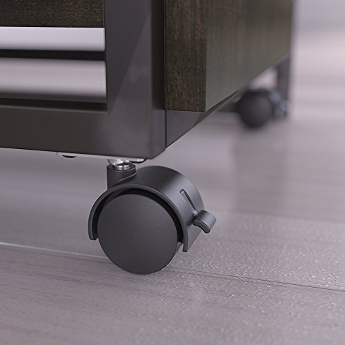 Bush Furniture Refinery 50W L Shaped Industrial Desk with 37W Return