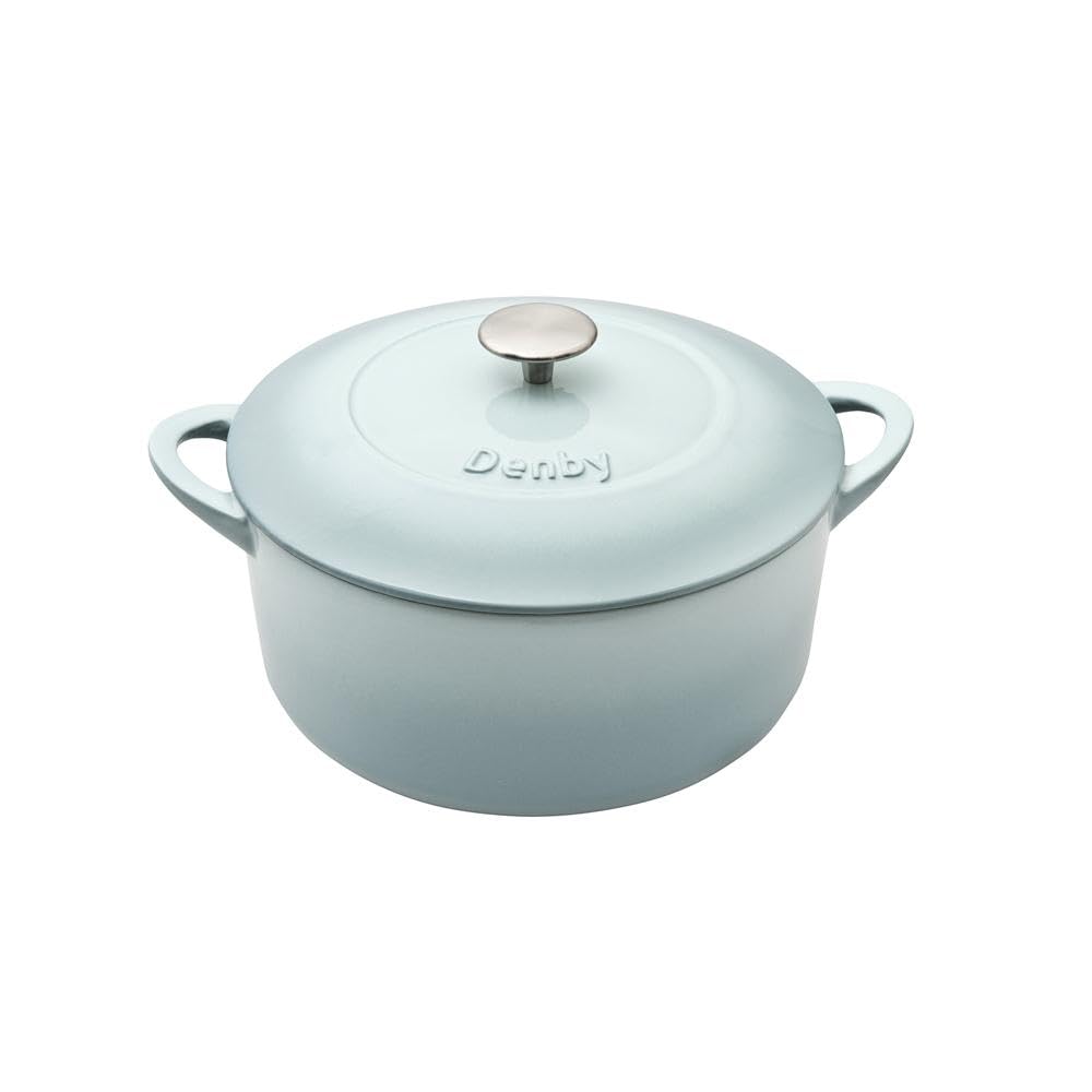 Denby USA Pavilion Cast Iron 4 L Round Casserole, Medium