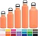 Simple Modern 20oz Ascent Water Bottle - Hydro Vacuum Insulated Tumbler Flask w/Handle Lid - Double Wall Stainless Steel Reusable - Leakproof -Grapefruit