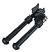 Rifle Bipod CNC QD 6.5-9 inch Adjustable Spring Return Bipod with Quick Release Adapter Rubber Feet Black