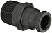 Banjo 125F Polypropylene Cam & Groove Fitting, 1-1/4" Male Adapter x NPT Male primary