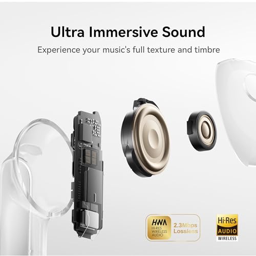 HUAWEI FreeBuds Pro 5 Wireless Earbuds, Dual-Engine AI Noise Cancellation for Business & Office, Secure Fit with Immersive Sound, Stable Calls, IP57 Waterproof for Sports, 38H Long Battery Life, Grey
