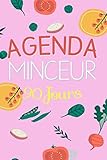 Agenda Minceur 90 Jours: Journal minceur à compléter, 15x22cm, rose, Gagnez en confiance, renforce by Les Carnets de Lou