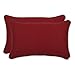 Pillow Perfect Pompeii Solid Indoor/Outdoor Lumbar Pillow Plush Fill, Weather and Fade Resistant, Lumbar - 11.5