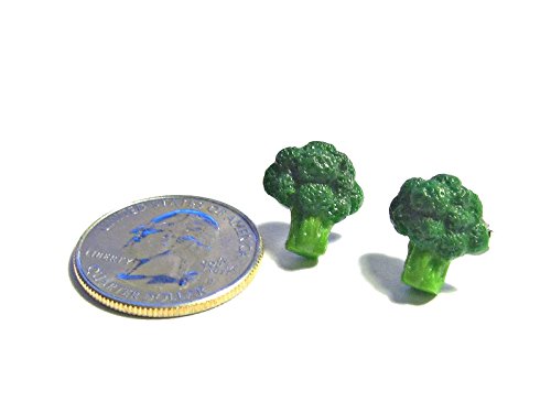 Broccoli Stud Earrings - Tiny Food Jewelry