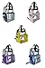 DALIX Clear Backpack Bags Smooth Plastic Purple Royal Navy Blue Pink Black Yellow