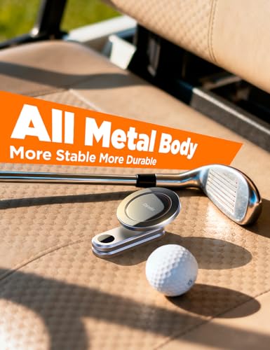 2026 Upgrade 360° Magnetic Golf Cart Phone Holder for iPhone [1s Snap], Golf Gifts for Fathers Day Birthday Gift for Men Husband Him Boyfriend Grandpa, Golf Accessories Fit EZGO Yamaha Club Car