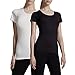32Degrees Weatherproof Womens Cool Tee 2 Pack Black and White