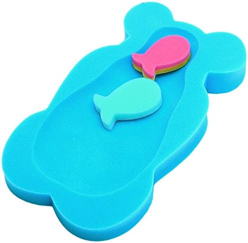 Baby Bath Sponge Support Comfort Soft Safe Foam Brand New Toddler Bath_MIDI (Blue)