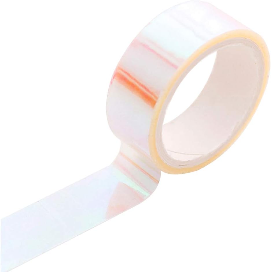 Tvvudwxx Washi Masking Tape Adhesive Gradient Rainbow Paper Scrapbooking DIY Arts Craft for Gifts Warpping